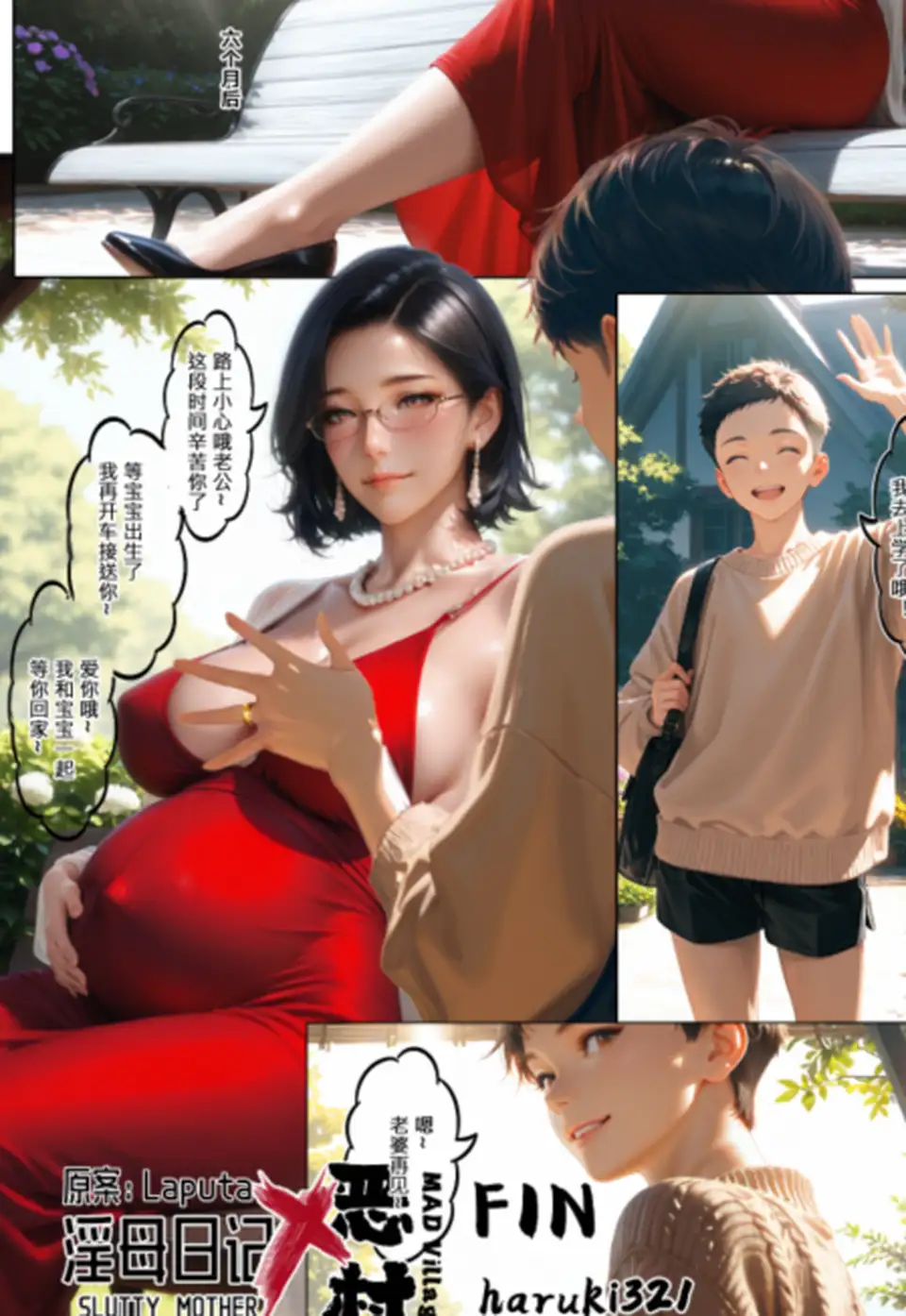 淫母日记X恶村（同人短篇）[67P-180M]