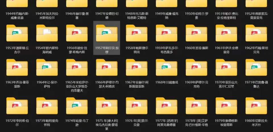 [合集] [转载搬运] 历届诺贝尔文学奖获得者作品合集 (1901-2024) [101+2.91G][百度盘]