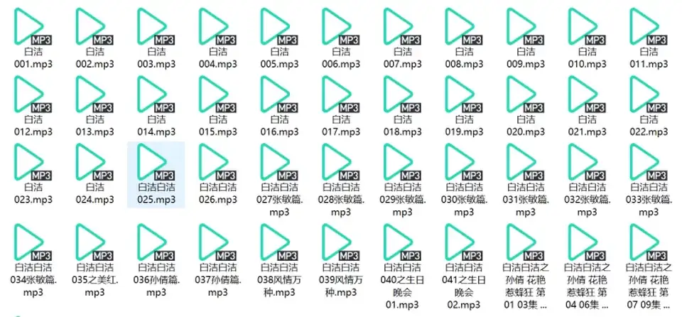 [转载搬运] 白洁有声小说读物 全45集 [1+891M][百度盘]