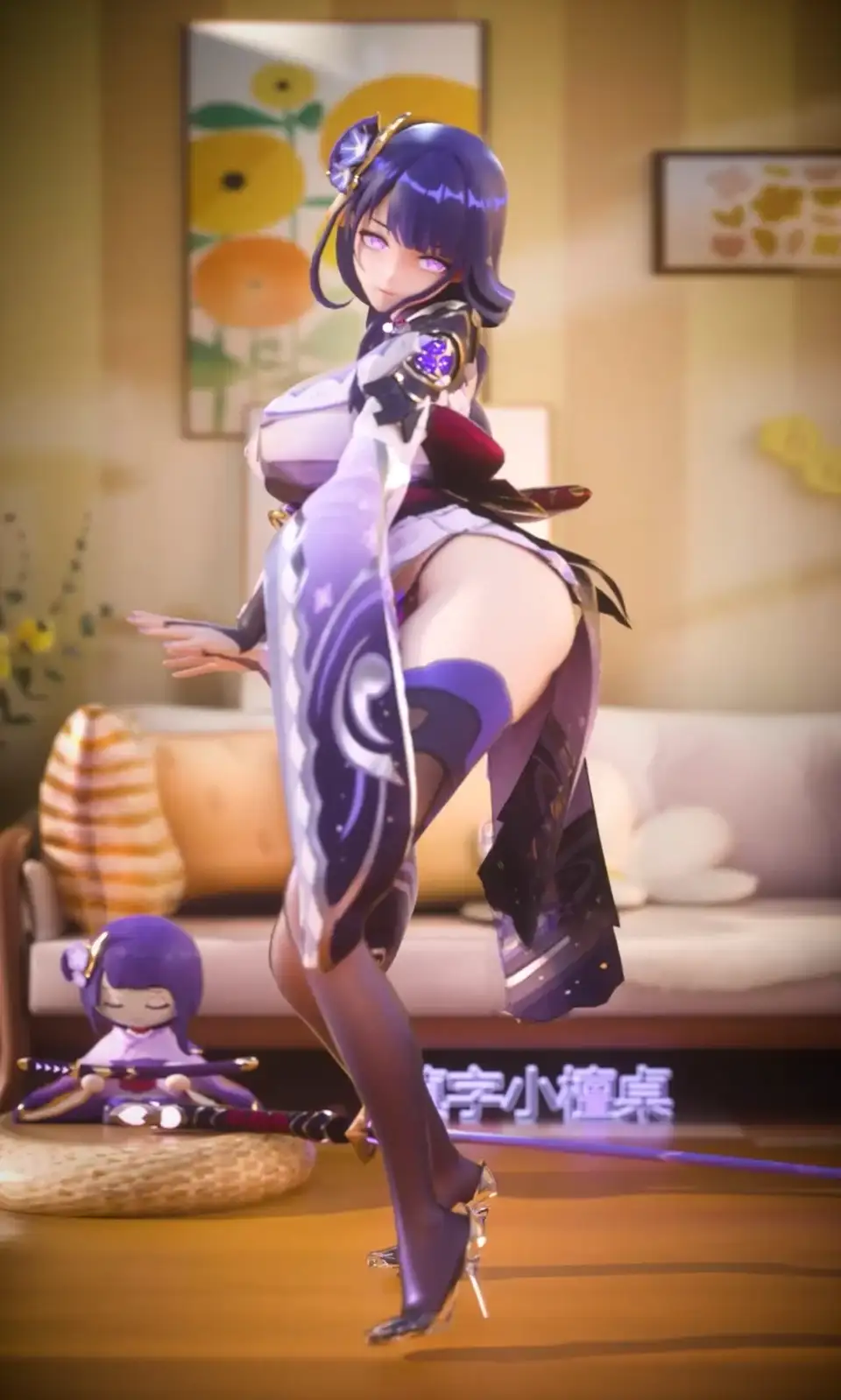 [3D] [转载搬运] 《九尾狐》 舞啪混剪 超大杯雷电将军二合一+互动 [1v+294m][百度盘]