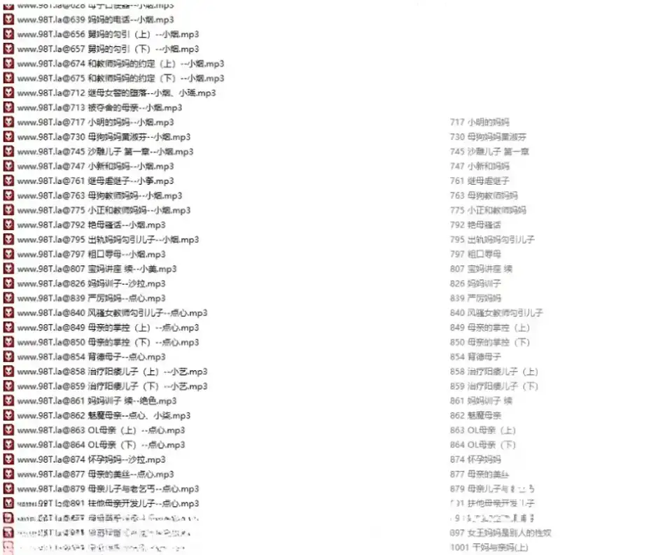 [转载搬运] R18母系音声精品合集594V29.1G [1+29G][百度盘]