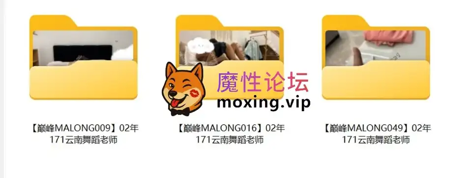 [度盘]推特大神【巅峰MALONG】云南舞蹈老师三部