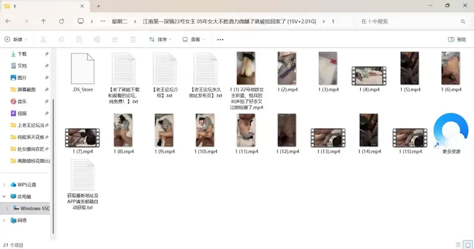 [自拍] [自行打包] 江南第一深情23号女主 05年女大不胜酒力微醺了就被捡回家_ [15v+2.1G][百度盘]