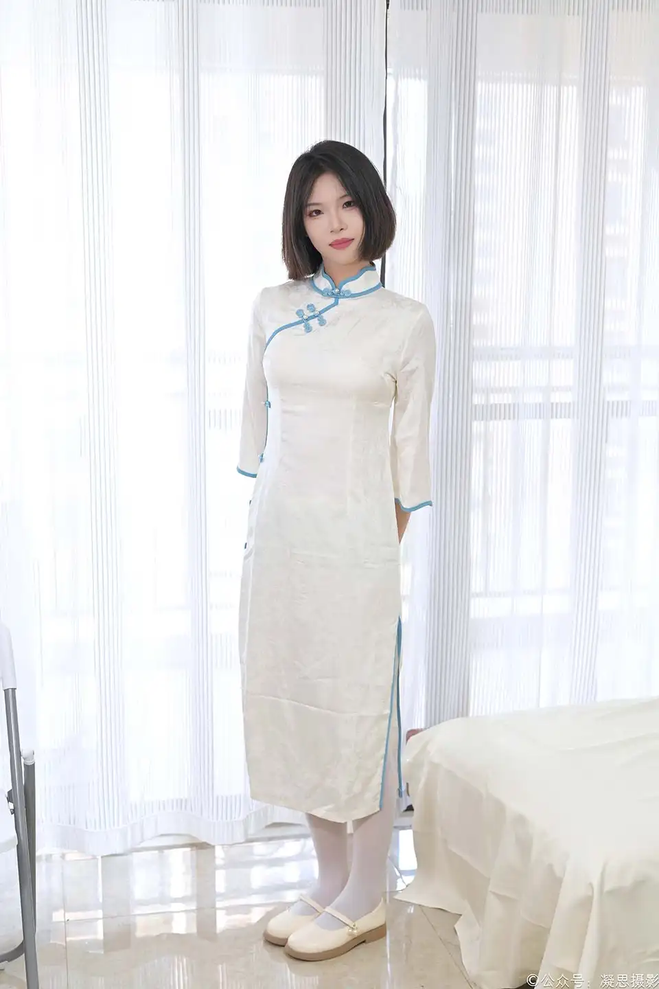 凝思摄影 NO.015 小睿-旗袍、连裤白丝、玛丽珍