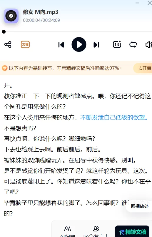 [自行打包] 希丝奈最新m向音频 [53v+2.1g][百度盘]