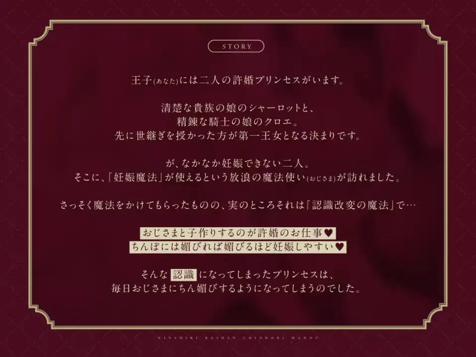 [音声] [转载搬运] RJ01214294 [托卵 NTR]认知改造媚药魔法~被寝取的 W 未婚公主_ [1+1.4G][百度盘]