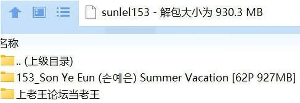 Son Ye Eun (손예은/孙乐乐) Summer Vacation [62P+927MB][百度盘]